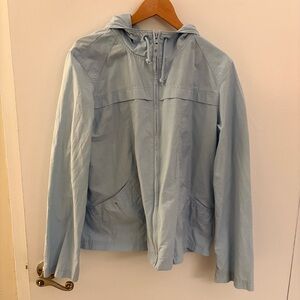 Light Blue Cropped Jacket